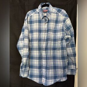 Vineyard Vines Blue and White Casual Button Down Shirt